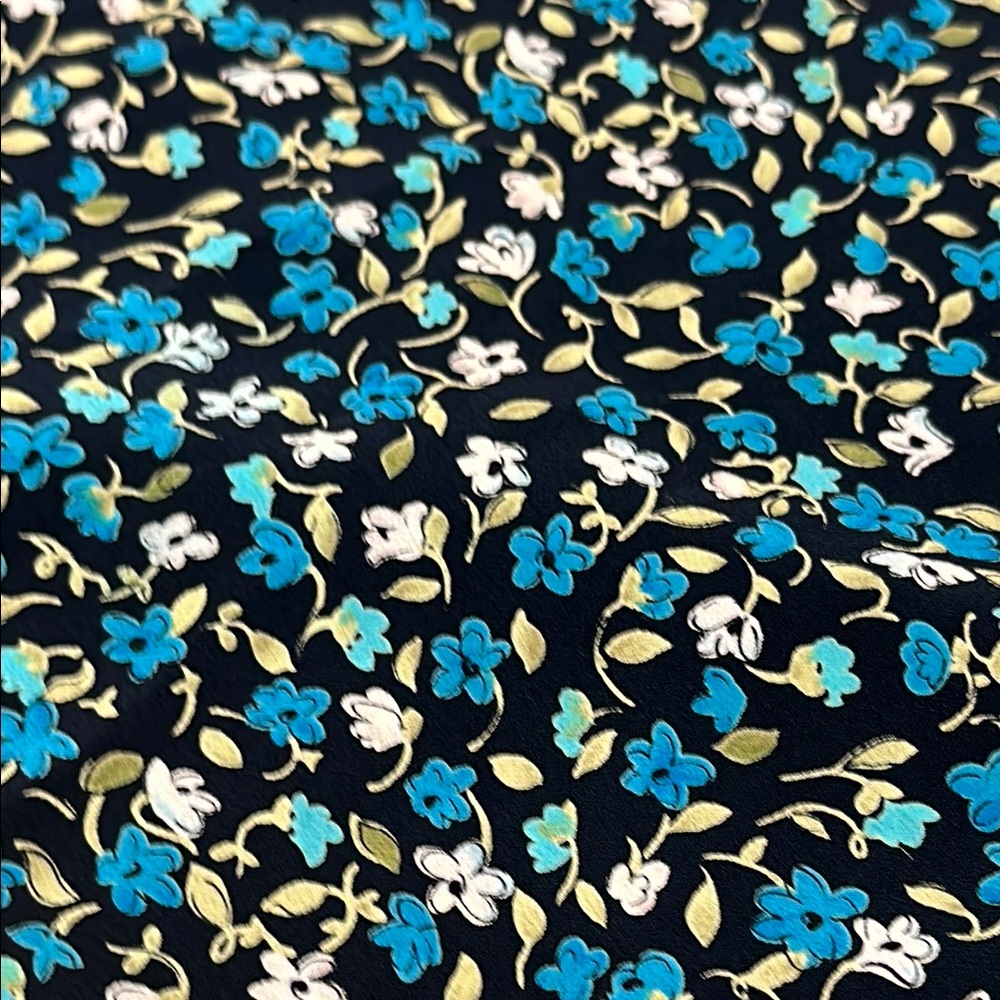 NY&CO Womens Vintage Floral MIDI Dress Size 16 Blue Retro Cottage Core Prairie - Picture 9 of 10
